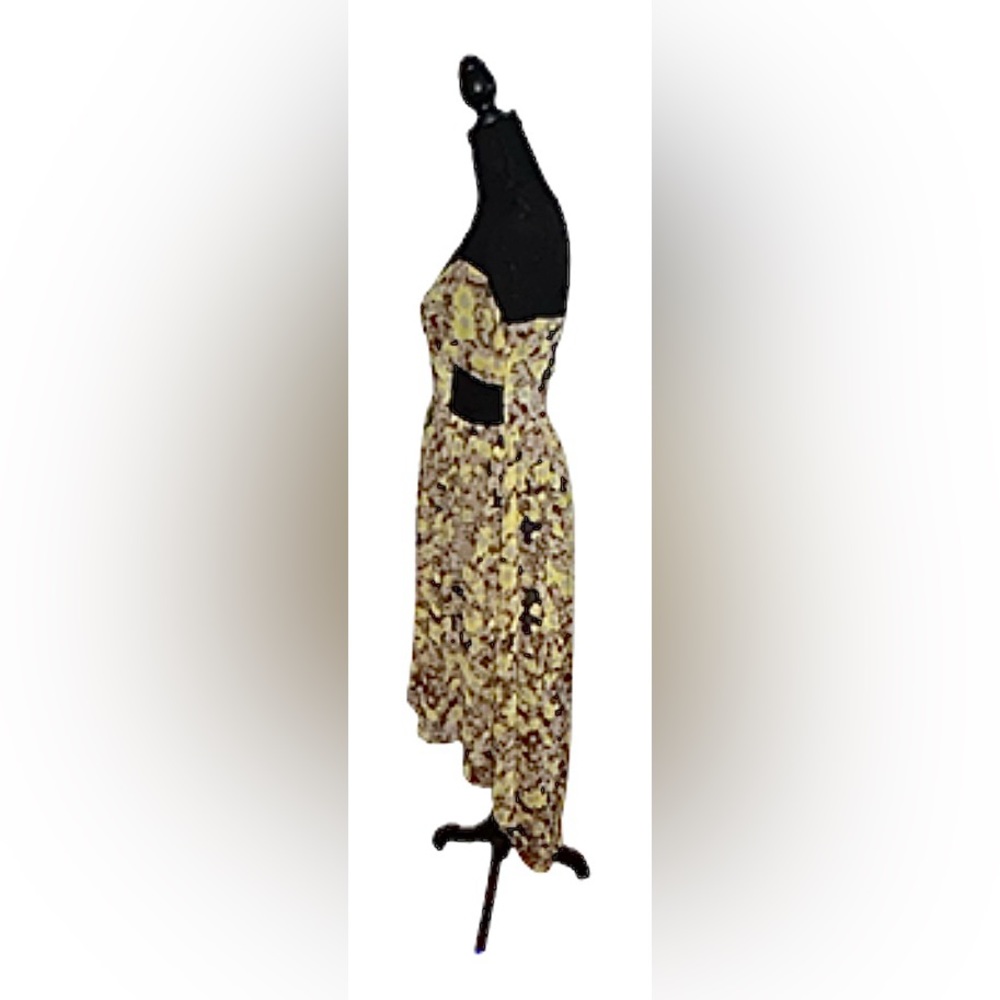 πROMEO & JULIET COUTURE! HIGH-LOW DRESS! SUPER SLEEK! SHEER TOP & SIDE PANELS! - Picture 9 of 16